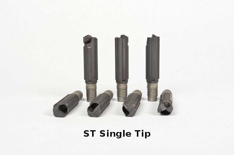 single tip cross hole drills